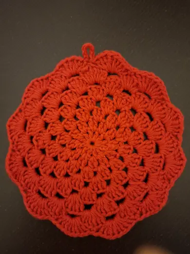Openwork cotton napkin