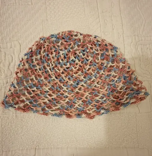 Crocheted Summer Mesh Hat for Women (Size 57–58)