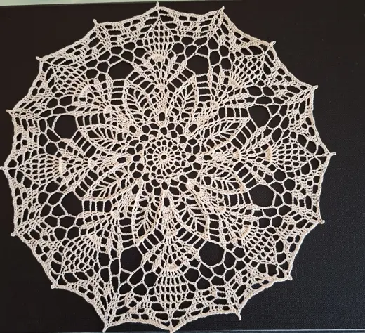 A lace napkin made of fine cotton